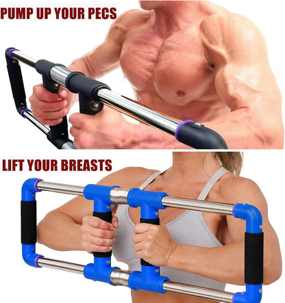 Push down Bar, Chest Exerciser at Home Workout Equipment | Upper Body Strength Trainer for Chest, Arm, Shoulder, Back and Abs, Home Fitness Equipment