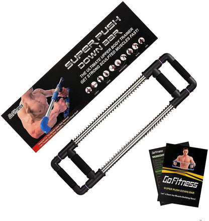 Push down Bar, Chest Exerciser at Home Workout Equipment | Upper Body Strength Trainer for Chest, Arm, Shoulder, Back and Abs, Home Fitness Equipment