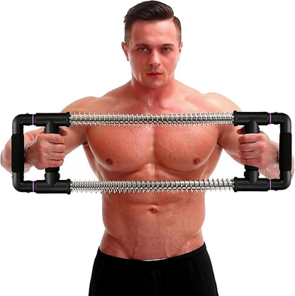 Push down Bar, Chest Exerciser at Home Workout Equipment | Upper Body Strength Trainer for Chest, Arm, Shoulder, Back and Abs, Home Fitness Equipment